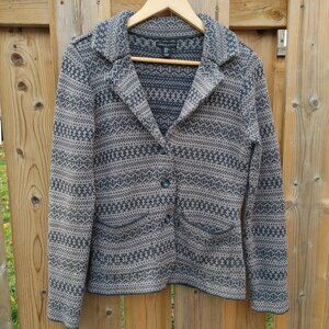 Attractive Carole Little Knit Blazer Medium Merino Wool So SOFT